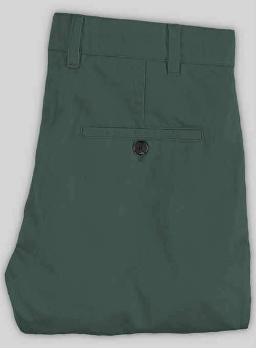 Gallo Green Cotton Stretch Chino Pants - Click Image to Close