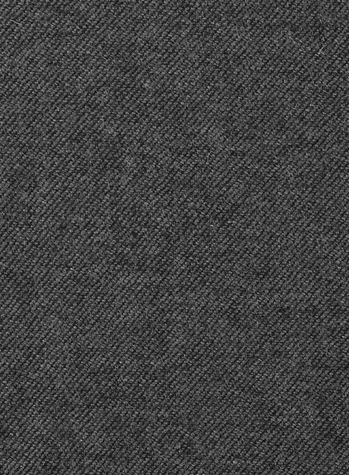 Gray Denim Tweed Pants
