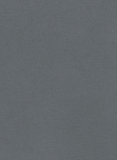 Gray Feather Cotton Canvas Stretch Pants - Click Image to Close