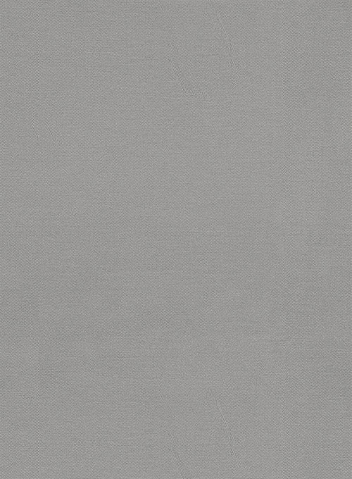 Gray Feather Cotton Canvas Stretch Shorts
