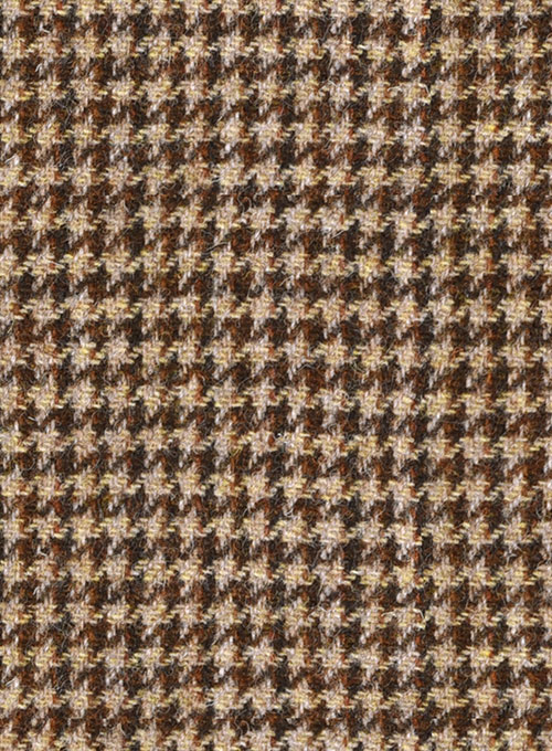 Harris Tweed Brown Houndstooth Pants