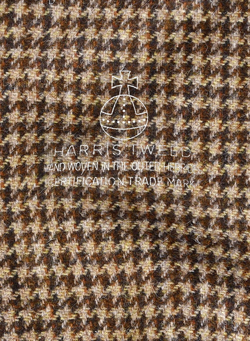 Harris Tweed Brown Houndstooth Pants