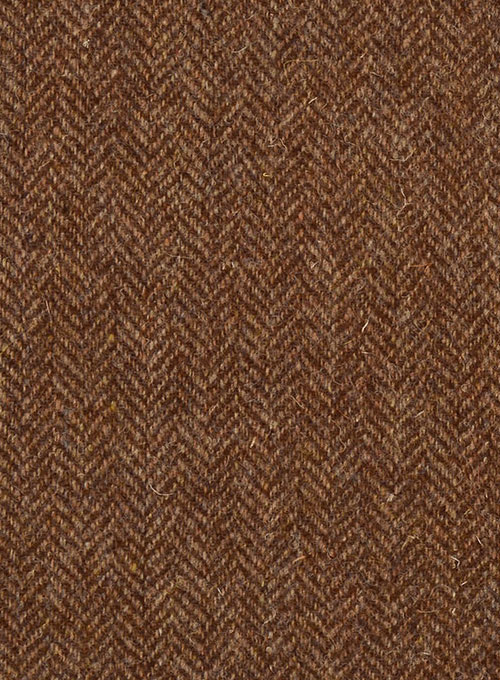 Harris Tweed Rust Herringbone Pants