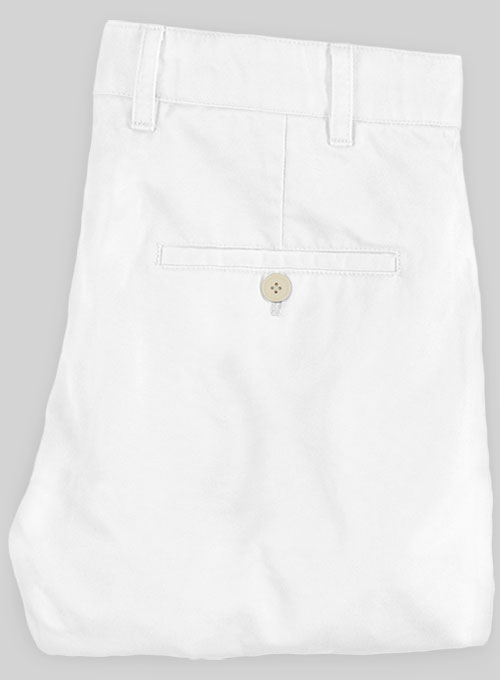 Heavy White Chino Pants