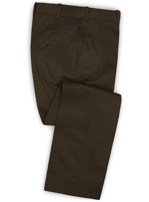 Heavy Dark Brown Chino Pants : Made To Measure Custom Jeans For Men ...