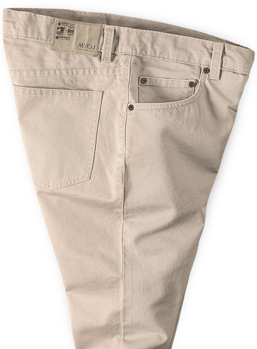 Heavy Khaki Chino Jeans