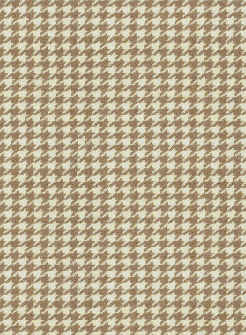 Houndstooth Beige Tweed Pants