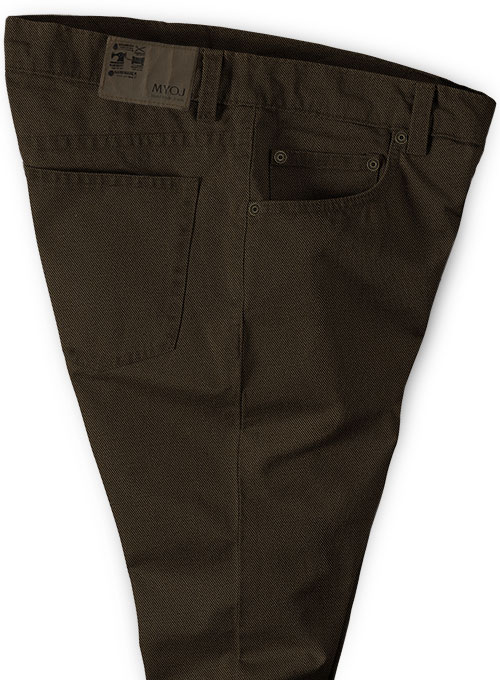 Heavy Dark Brown Chino Jeans