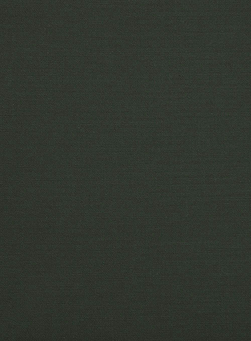 Italian Dark Olive Cotton Stretch Pants