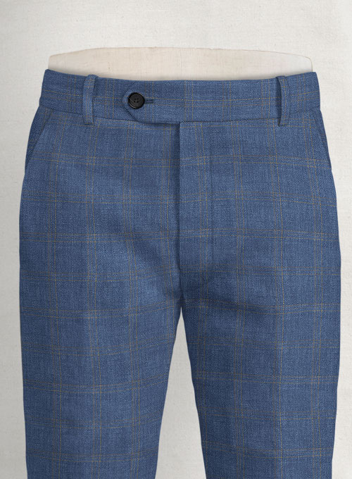 Italian Linen Ardono Checks Pants