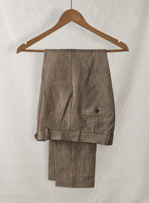 Italian Linen Bella Brown Pants