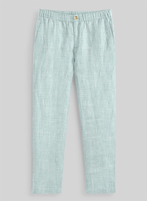 Easy Pants Italian Linen Mint Green