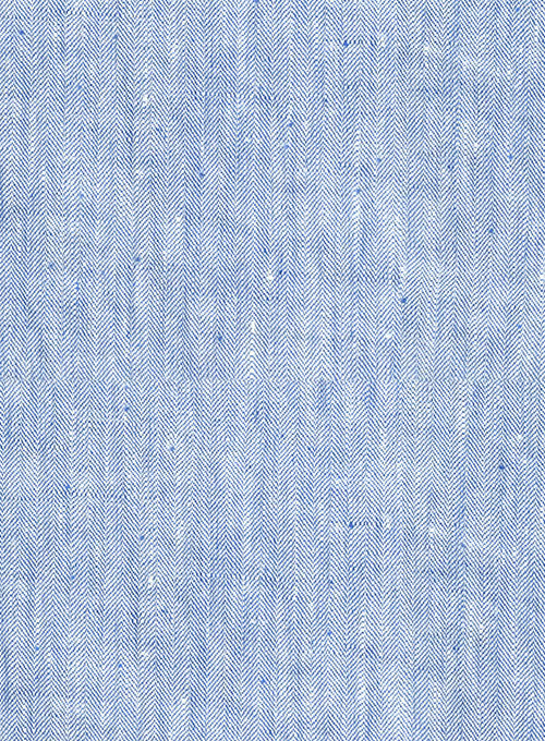 Italian Sky Blue Linen Pants