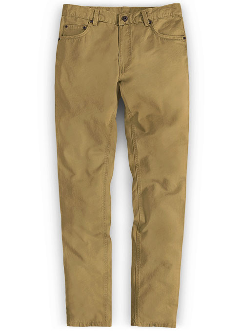khaki stretch jeans