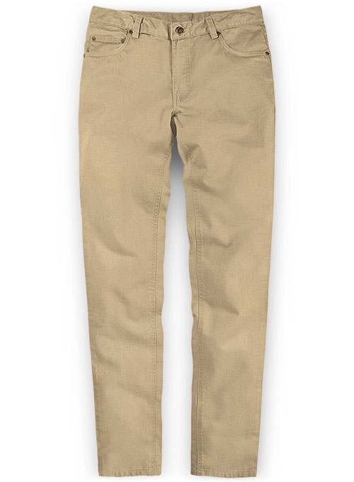 Khaki Fine Twill Jeans : MakeYourOwnJeans®: Made To Measure Custom ...