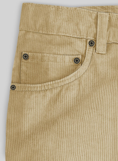 Khaki Corduroy Jeans - 8 Wales