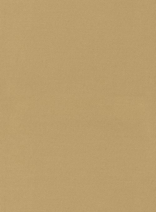 Khaki Twill Stretch Chino Pants