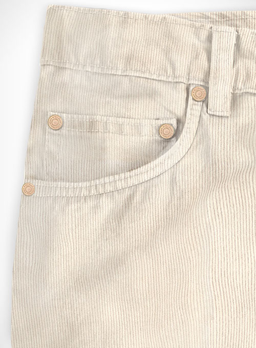 Light Beige Corduroy Jeans : MakeYourOwnJeans®: Made To Measure Custom ...