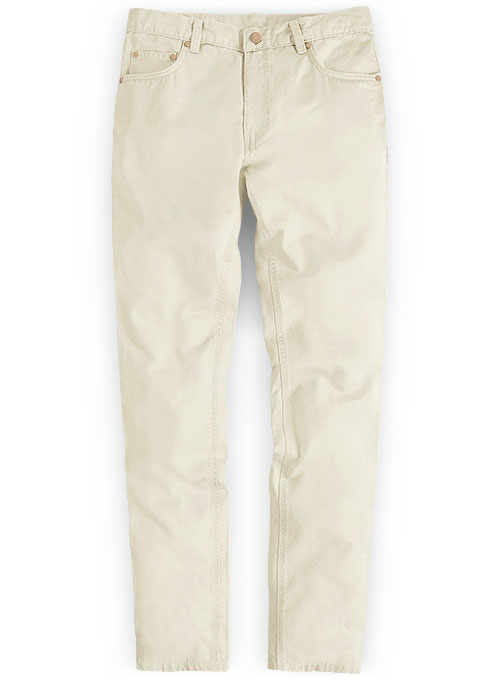 beige stretch jeans