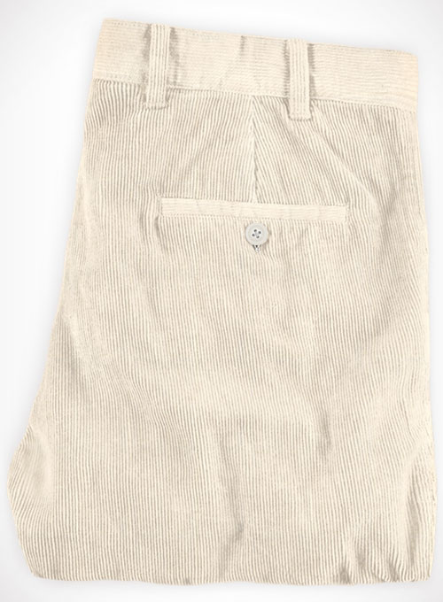 Light Beige Corduroy Trousers