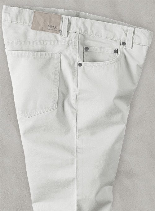 Light Gray Stretch Chino Jeans - Click Image to Close
