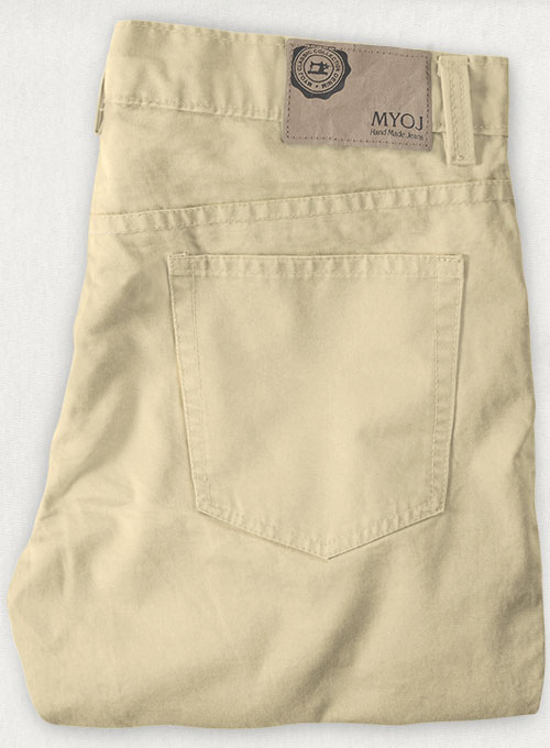 Light Khaki 4 Way Stretch Chino Jeans