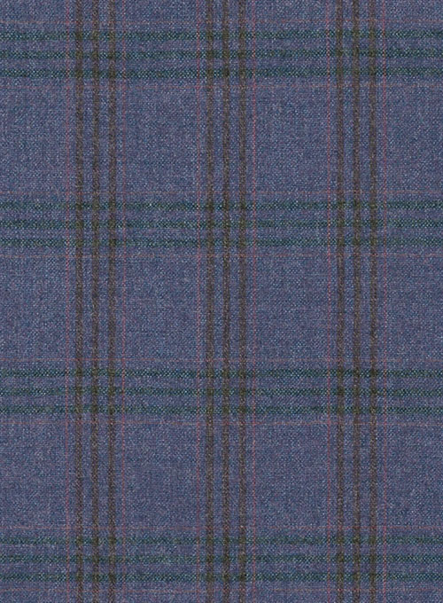 Light Weight Mallow Blue Tweed Pants