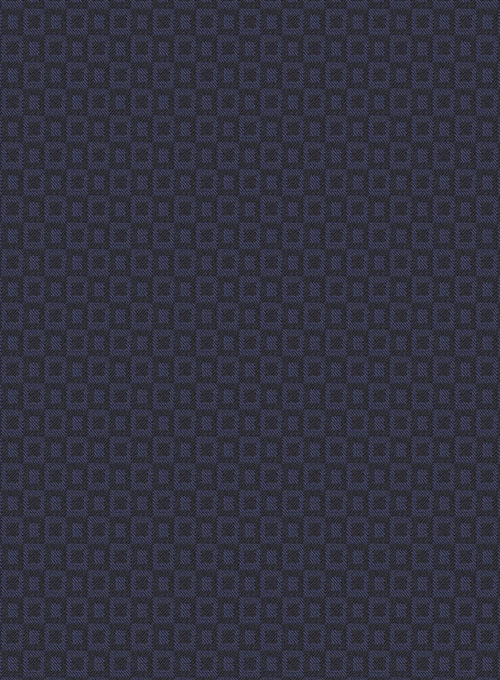 Napolean Blue Checks Couture Wool  Pants