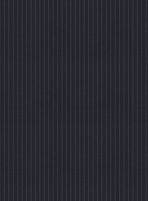Napolean Mini Stripe Dark Blue Wool Pants