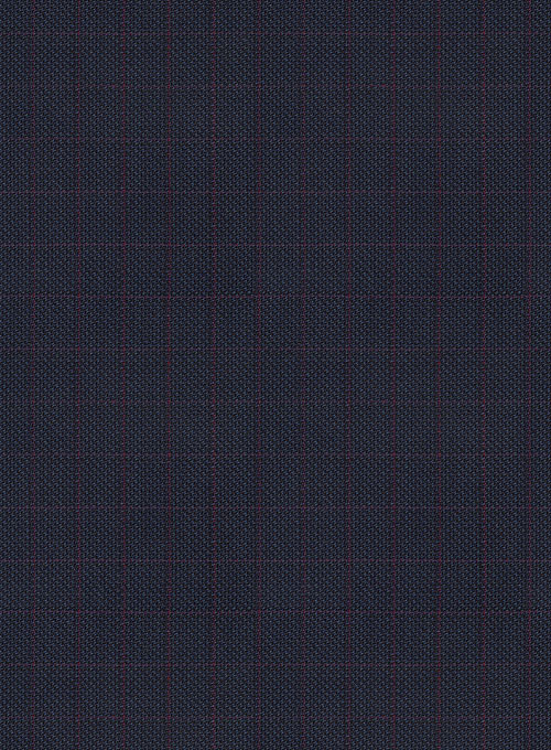 Napolean Nailhead Box Blue Wool Pants