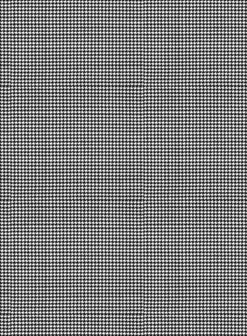 Napolean Mini Houndstooth White Wool Pants