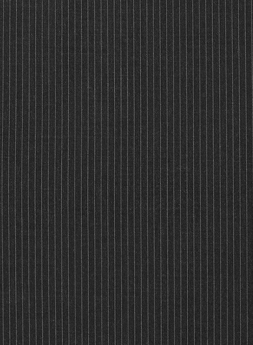 Napolean Mini Stripe Black Wool Pants