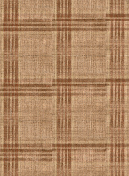 Napolean Tartan Beige Wool Pants