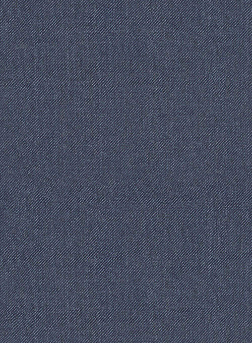 Reda Steel Blue Pure Wool Pants