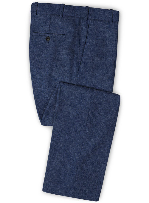 Royal Blue Heavy Tweed Pants Royal Blue Heavy Tweed Pants