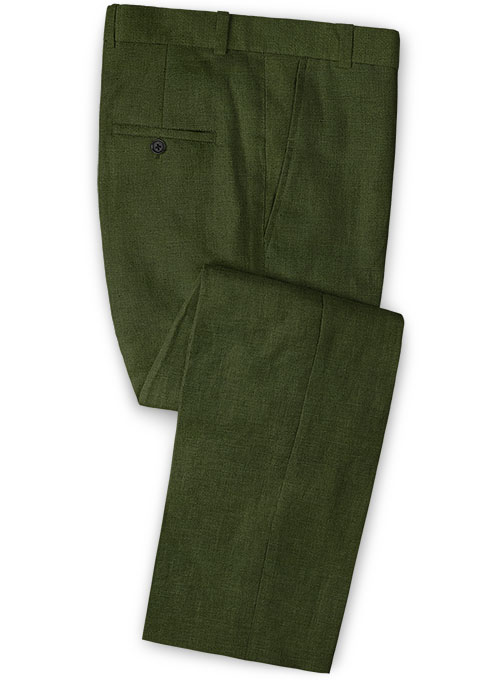 green cotton jeans