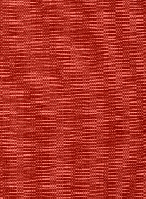 Safari Red Cotton Linen Shorts