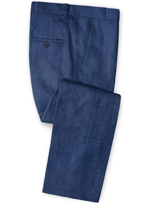 blue cotton pants