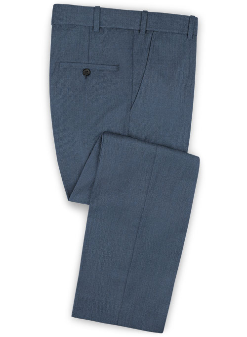 Scabal Blue Twill Wool Pants : MakeYourOwnJeans®: Made To Measure ...