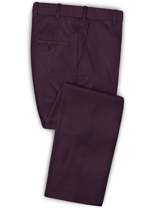 Scabal Dark Purple Wool Pants : MakeYourOwnJeans®: Made To Measure ...