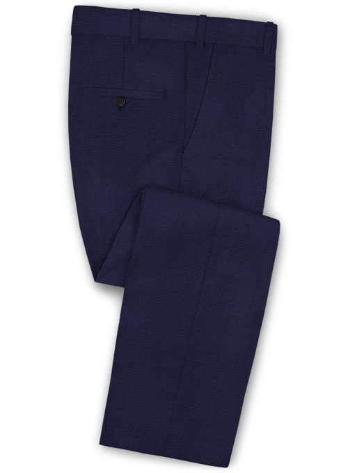 Scabal Navy Blue Wool Pants : Made To Measure Custom Jeans For Men ...