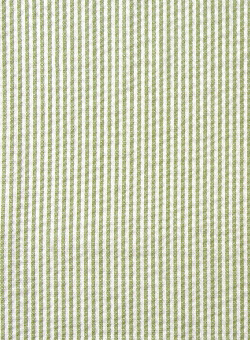 Seersucker Green Pants