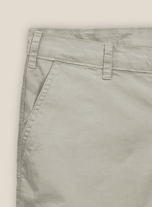 Slate Green Stretch Chino Shorts