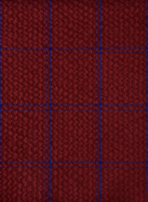 Solbiati Wine Checks Seersucker Pants