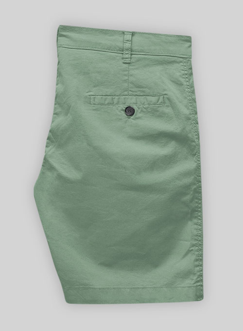 Spring Green Stretch Summer Weight Chino Shorts