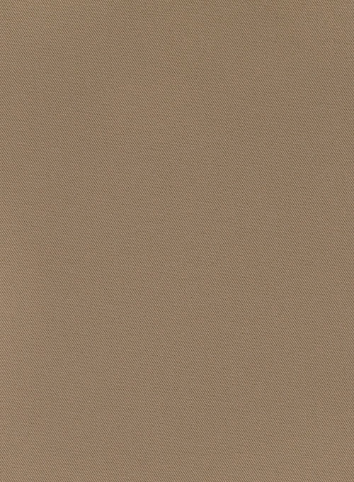 Stone Khaki Peach Finish Twill Formal Chinos