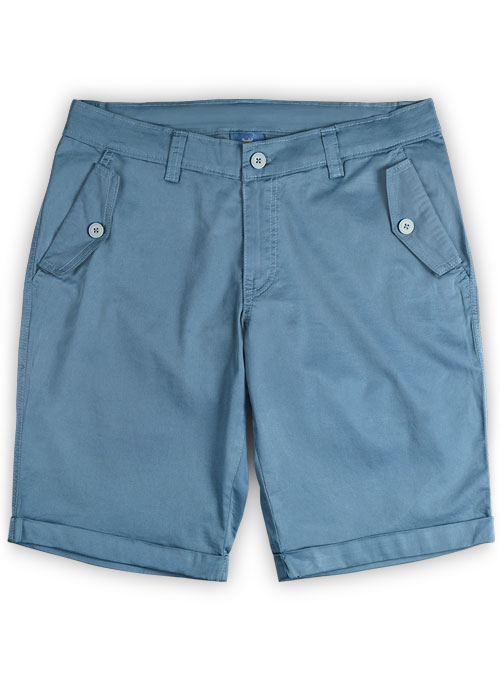 Stretch Summer Weight Saga Blue Chino Cargo Shorts #419 Stretch Summer Weight Saga Blue Chino Cargo Shorts #419