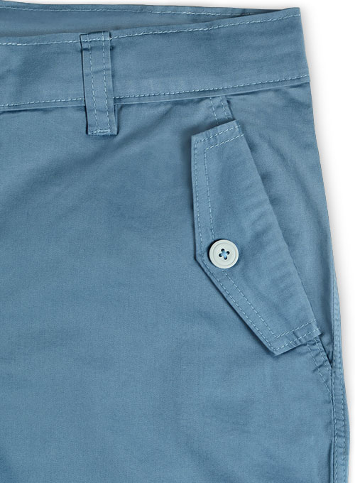 Stretch Summer Weight Saga Blue Chino Cargo Shorts #419 Stretch Summer Weight Saga Blue Chino Cargo Shorts #419