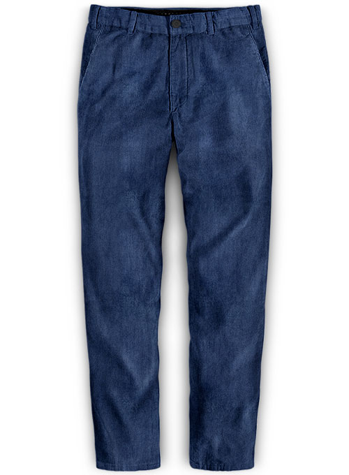 cobalt blue wide leg trousers