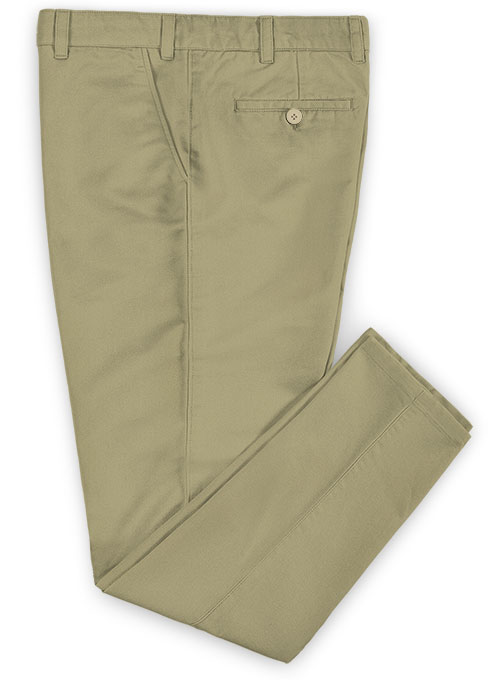 Dark Khaki Stretch Chino Pants